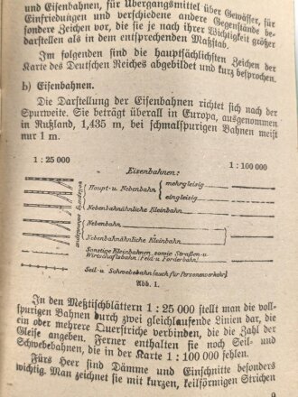 "Karten- und Geländekunde" 34 Seiten, DIN A6, gebraucht