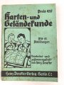 "Karten- und Geländekunde" 34 Seiten, DIN A6, gebraucht