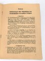 "Abwehr-Merkblatt für mobile Truppen" 16 Seiten, DIN A5, stark gebraucht und Deckblatt lose beiliegend