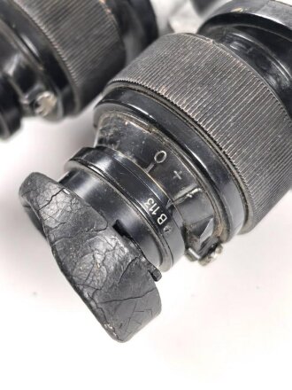 Frankreich , Dienstglas 7 x 50 "Modele 1933 Type 1". Hersteller Huet Paris. Klare Durchsicht, Strichplatte deutlich rechts oben . Guter Gesamtzustand