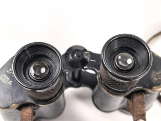 Doppelfernrohr 6 x 30 mit mir unbekanntem Herstellerlogo. Klare Durchsicht, Strichplatte deutlich. Guter Gesamtzustand, in zugehörigem Köcher, dieser "LPN" markiert.