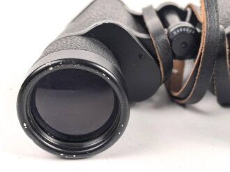 Ziviles Doppelfernrohr 7 x 50 " Binoctar", Hersteller "Carl Zeiss Jena" . Nahezu identisch mit der Ausführung für die Wehrmacht, selbst die Strichplatte ist vorhanden. Vermutlich direkt nach dem Krieg aus vorhandenen Teilen gefertigt. Sehr gute Durchsicht