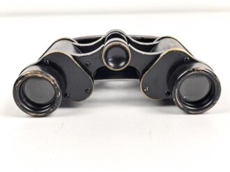 Kaiserreich und 1. Weltkrieg, Doppelfernrohr 8x von Carl Zeiss Jena. Gute Durchsicht, läuft rechts etwas " kratzig", sonst gut