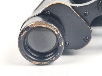Kaiserreich und 1. Weltkrieg, Doppelfernrohr 8x von Carl Zeiss Jena. Gute Durchsicht, läuft rechts etwas " kratzig", sonst gut