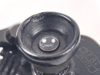Kaiserreich und 1. Weltkrieg, Doppelfernrohr 8x von Carl Zeiss Jena. Gute Durchsicht, läuft rechts etwas " kratzig", sonst gut
