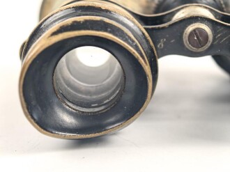 Ziviles Doppelfernrohr  " Opernglas" Markiert " 8 Gläser" Mitteltrieb läuft, gute Durchsicht.  Austrittsdurchmesser etwa 39mm