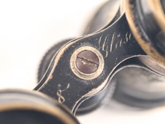 Ziviles Doppelfernrohr  " Opernglas" Markiert " 8 Gläser" Mitteltrieb läuft, gute Durchsicht.  Austrittsdurchmesser etwa 39mm