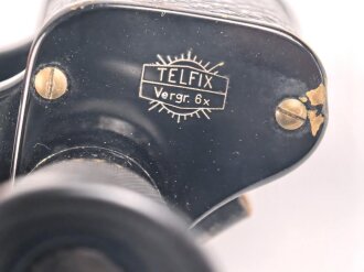 Ziviles Doppelfernrohr  " TELFIX Vergr. 6 x" Markiert " Karl Kahles Wien " Gute Durchsicht, ordentlicher Gesamtzustand