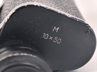 Ziviles Doppelfernrohr  10 x 50 , mir unbekannter Hersteller aus Jena. Konstruktion mit Mitteltrieb. Klare Durchsicht, höchstwahrscheinlich DDR Produktion