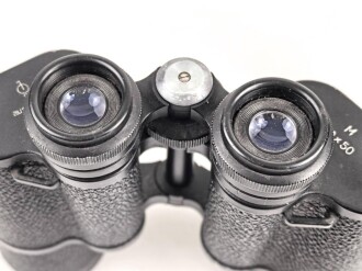 Ziviles Doppelfernrohr  10 x 50 , mir unbekannter Hersteller aus Jena. Konstruktion mit Mitteltrieb. Klare Durchsicht, höchstwahrscheinlich DDR Produktion