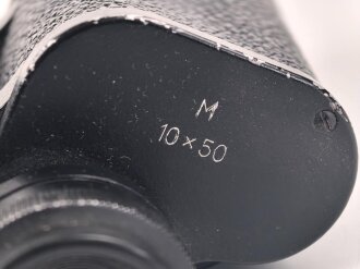 Ziviles Doppelfernrohr  10 x 50 , mir unbekannter Hersteller aus Jena. Konstruktion mit Mitteltrieb. Klare Durchsicht