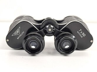 Ziviles Doppelfernrohr  7 x 50 , Hersteller " Steiner Bayreuth" Konstruktion mit Mitteltrieb. Klare Durchsicht