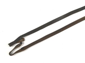 Trageriemen für ein Fernglas. Braunes Leder, Breite 10mm, Gesamtlänge 98cm