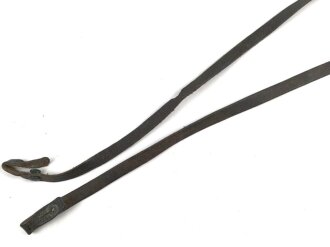 Trageriemen für ein Fernglas. Braunes Leder, Breite 9mm, Gesamtlänge 105cm