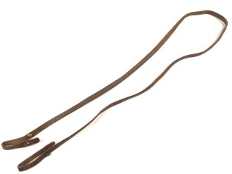 Trageriemen für ein Fernglas. Braunes Leder, Breite 9,4mm, Gesamtlänge 132cm