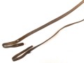 Trageriemen für ein Fernglas. Braunes Leder, Breite 9,4mm, Gesamtlänge 132cm