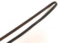 Trageriemen für ein Fernglas. Dunkelbraunes Leder, Breite 10mm, Gesamtlänge 104cm