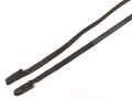 Trageriemen für ein Fernglas. Dunkelbraunes Leder, Breite 10mm, Gesamtlänge 104cm