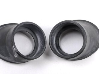 Paar neuzeitliche Okularringe aus weichem Gummi für optisches gerät. Innendurchmesser 42mm