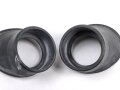 Paar neuzeitliche Okularringe aus weichem Gummi für optisches gerät. Innendurchmesser 42mm