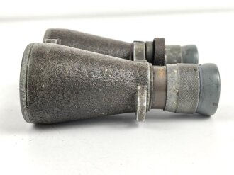 Kaiserreich und 1. Weltkrieg, Fernglas 08 von Carl Zeiss Jena. Originallack, klare Durchsicht