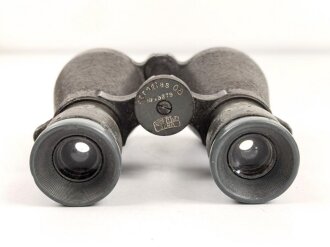 Kaiserreich und 1. Weltkrieg, Fernglas 08 von Carl Zeiss Jena. Originallack, klare Durchsicht