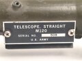 U.S. Army Telescope, Straight, M120. Clear optics, original paint, overall good condition