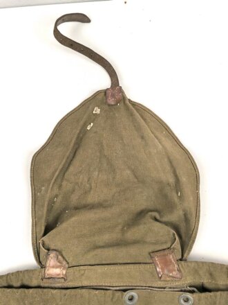 Rucksack Wehrmacht, Getragenes Stück, ungereinigt, Reichsbetriebsnummer