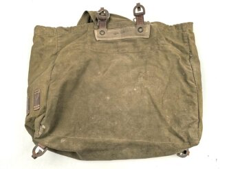 Rucksack Wehrmacht, Getragenes Stück, ungereinigt, Reichsbetriebsnummer
