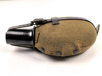 Feldflasche Wehrmacht, Ungetragenes Stück, Ausführung 1 Liter, Hersteller  CFL41, der Tragehaken fehlt