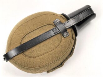 Feldflasche Wehrmacht, Ungetragenes Stück, Ausführung 1 Liter, Hersteller  CFL41, der Tragehaken fehlt