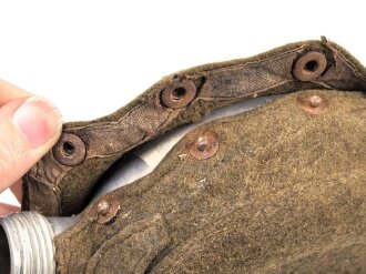 Feldflasche Wehrmacht, Ausführung 1 Liter, gebraucht, ungereinigt