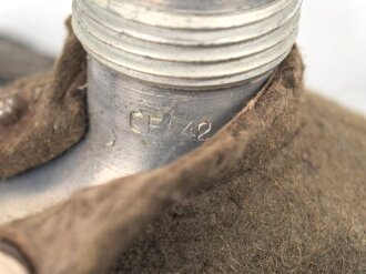 Feldflasche Wehrmacht, Ausführung 1 Liter, gebraucht, ungereinigt