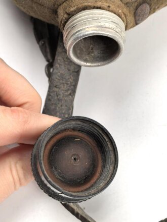 Feldflasche Wehrmacht, Ausführung 1 Liter, gebraucht, ungereinigt