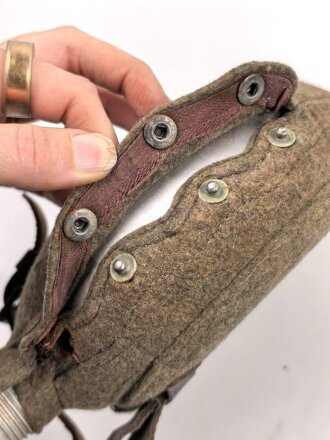 Feldflasche Wehrmacht, Ausführung 1 Liter, gebraucht, ungereinigt