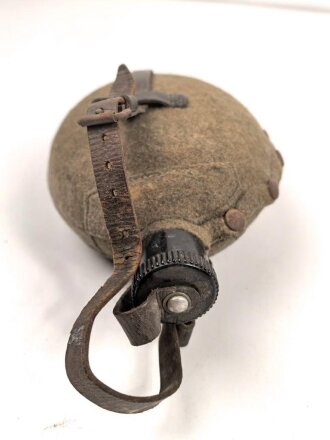 Feldflasche Wehrmacht, Ausführung 1 Liter, gebraucht, ungereinigt