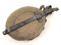 Feldflasche Wehrmacht, Ausführung 1 Liter, gebraucht, ungereinigt
