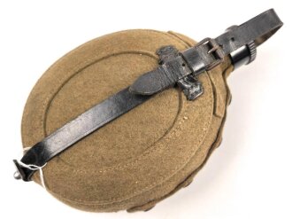 Feldflasche Wehrmacht, Ausführung 1 Liter, gebraucht, ungereinigt