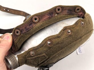 Feldflasche Wehrmacht, Ausführung 1 Liter, gebraucht, ungereinigt