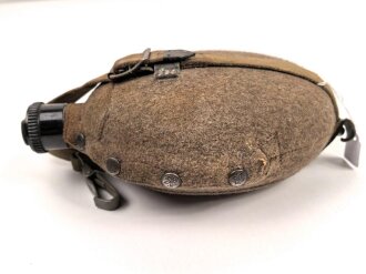 Feldflasche Wehrmacht, Ausführung 1 Liter, gebraucht, ungereinigt