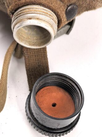 Feldflasche Wehrmacht, Ausführung 1 Liter, gebraucht, ungereinigt