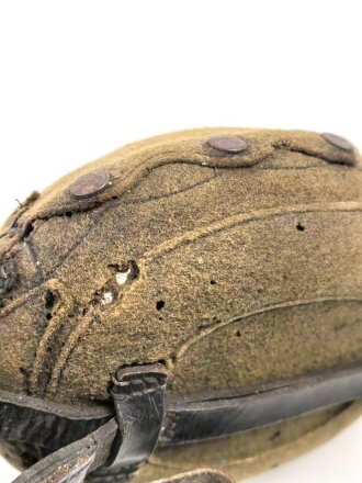 Feldflasche Wehrmacht, Ausführung 1 Liter, gebraucht, ungereinigt, defekt