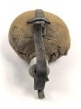 Feldflasche Wehrmacht, Ausführung 1 Liter, gebraucht, ungereinigt, defekt