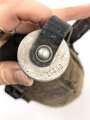 Feldflasche Wehrmacht, Ausführung 1 Liter, gebraucht, ungereinigt, defekt