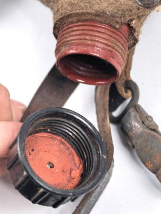 Feldflasche Wehrmacht, stark gebraucht, ungereinigt