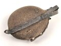 Feldflasche Wehrmacht, gebraucht, ungereinigt, defekt