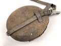 Feldflasche Wehrmacht, stark gebraucht, ungereinigt