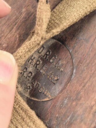 Feldflasche in Tropenausführung Wehrmacht, gebraucht, ungereinigt, defekt