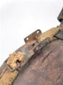 Feldflasche in Tropenausführung Wehrmacht, gebraucht, ungereinigt, defekt