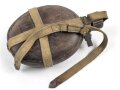 Feldflasche in Tropenausführung Wehrmacht, gebraucht, ungereinigt, defekt